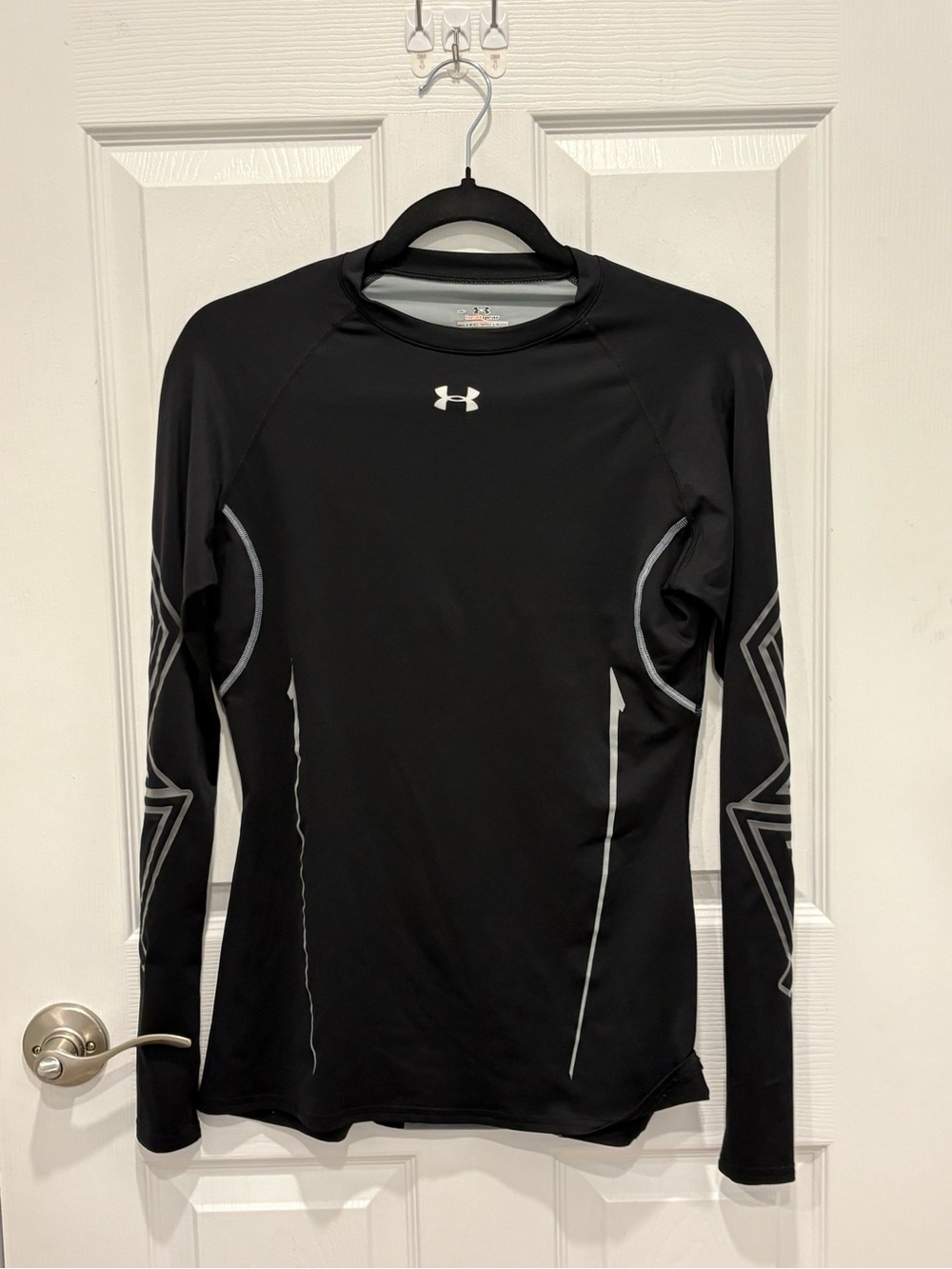 Under Armour Women's Black Long-Sleeve Compression Top #1279